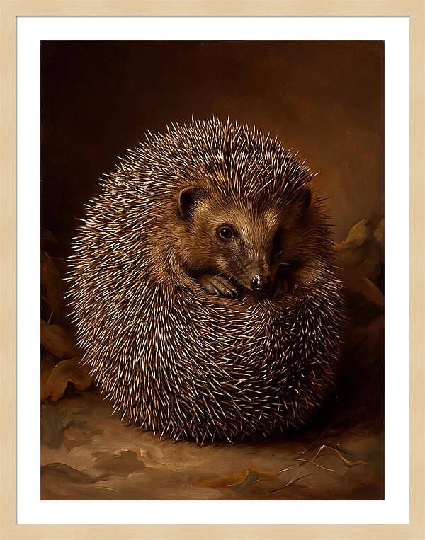 Hedgehog In Warm Embrace
