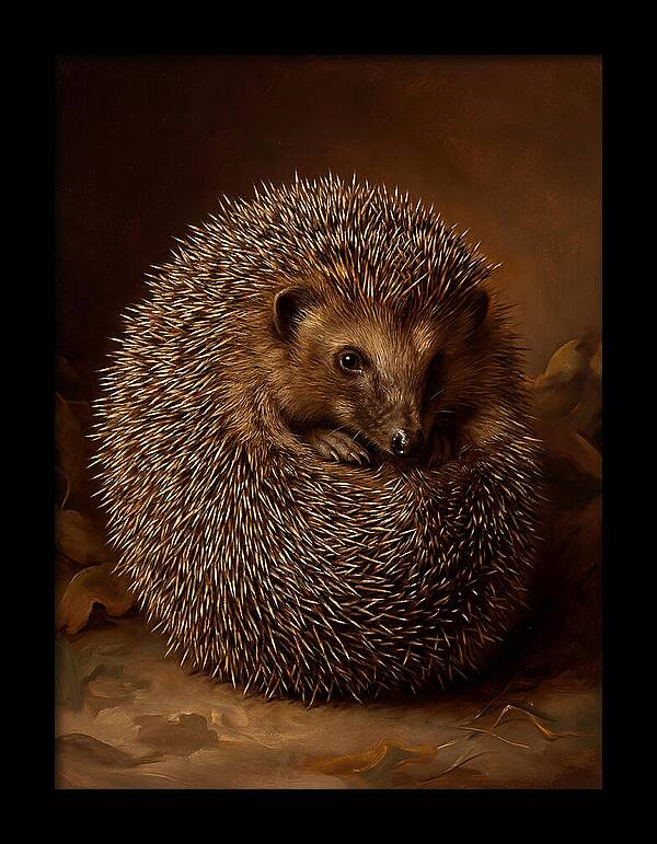 Hedgehog In Warm Embrace