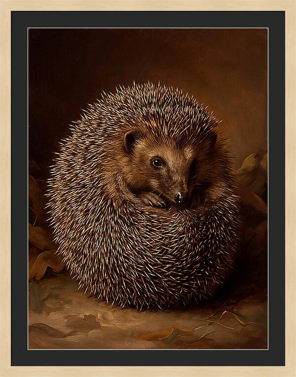 Hedgehog In Warm Embrace