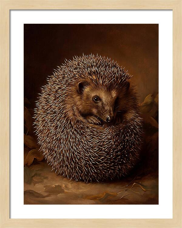 Hedgehog In Warm Embrace