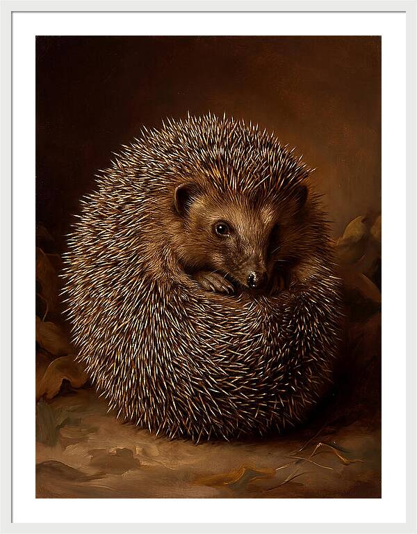 Hedgehog In Warm Embrace