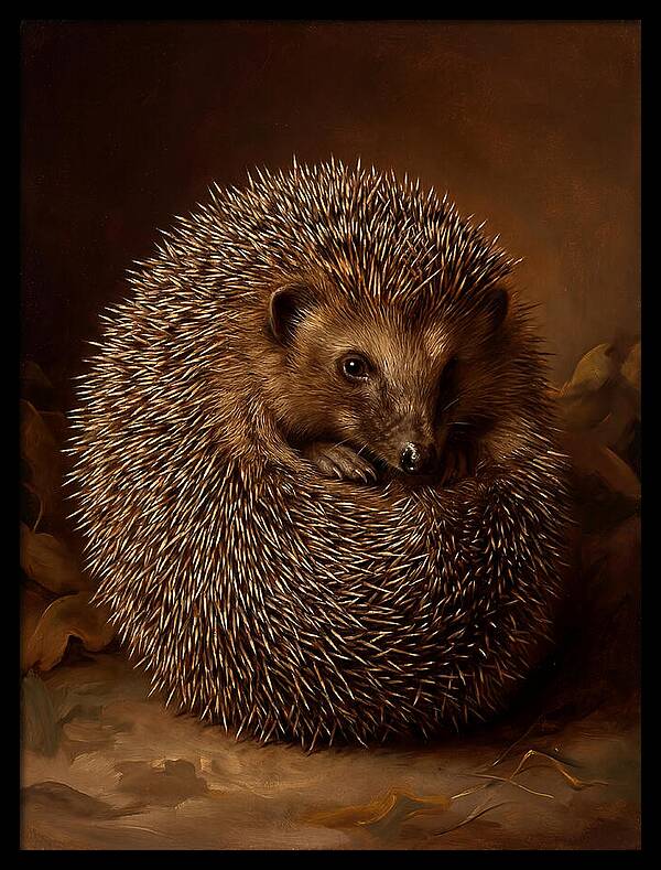 Hedgehog In Warm Embrace