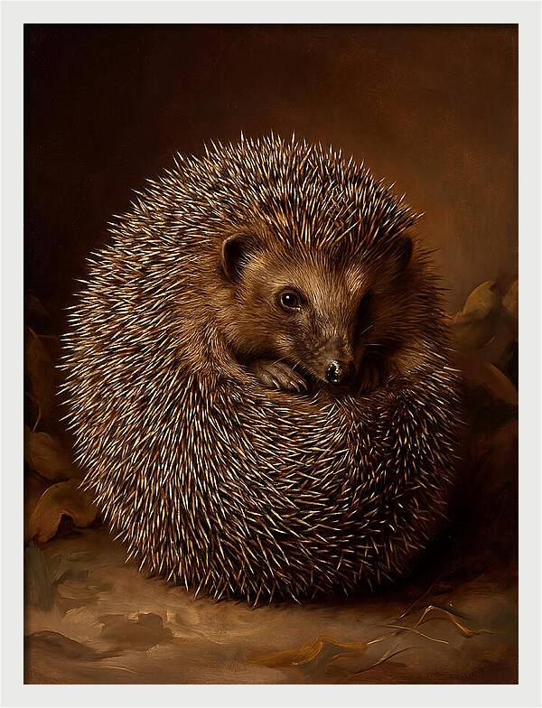 Hedgehog In Warm Embrace