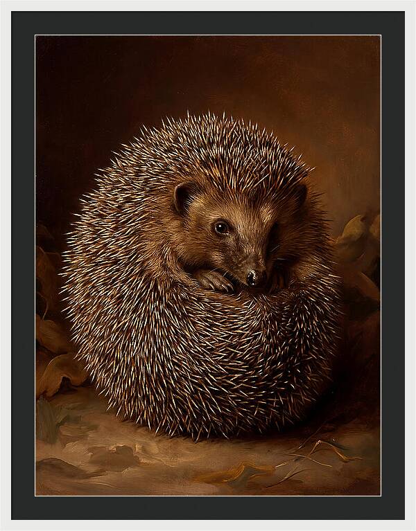 Hedgehog In Warm Embrace