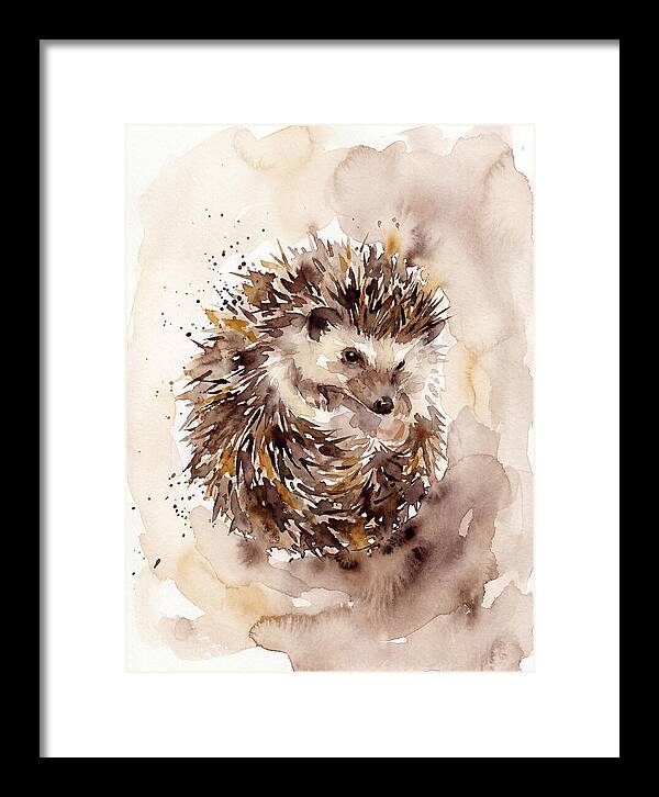 Hedgehog In Watercolor Bliss