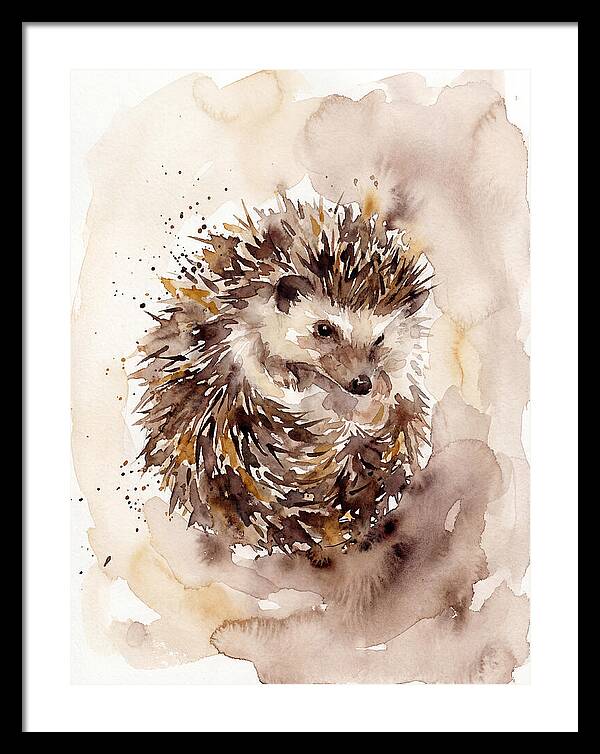 Hedgehog In Watercolor Bliss