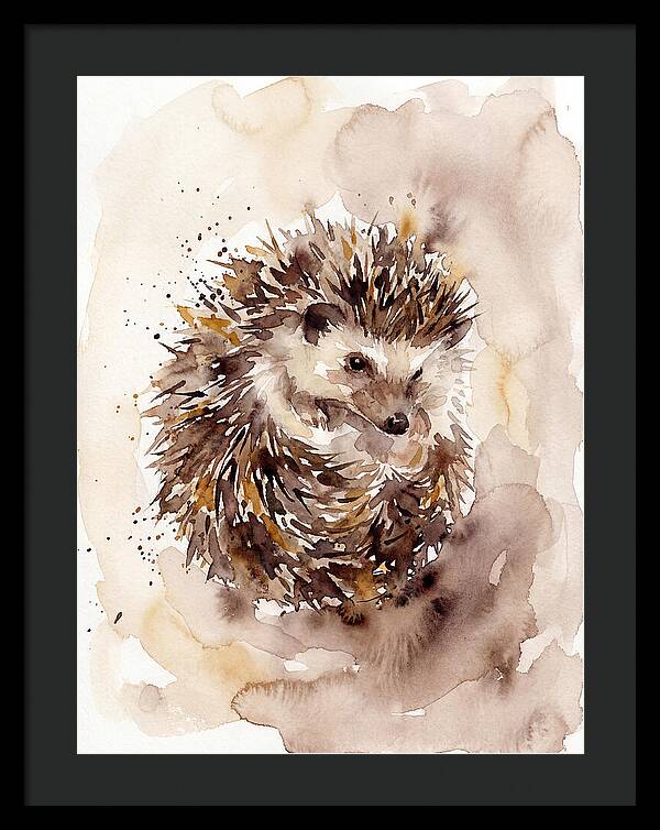 Hedgehog In Watercolor Bliss