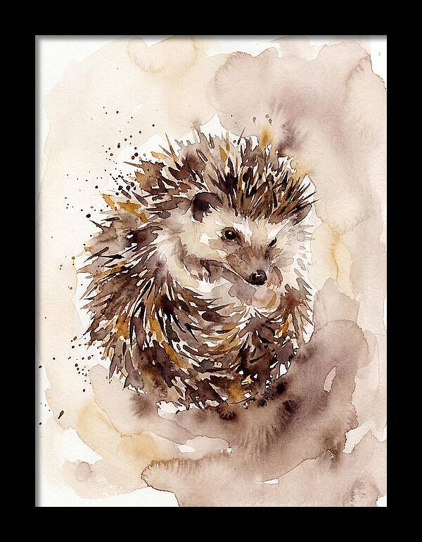 Hedgehog In Watercolor Bliss