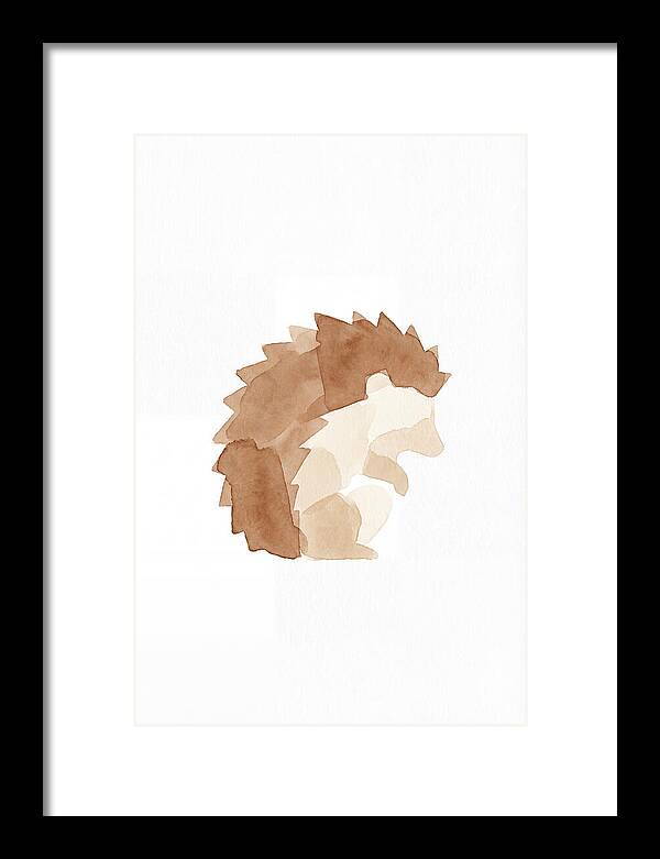 Hedgehog Minimalism In Watercolor