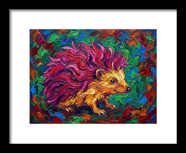 Hedgehog With Vibrant Fur