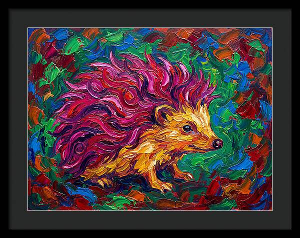 Hedgehog With Vibrant Fur