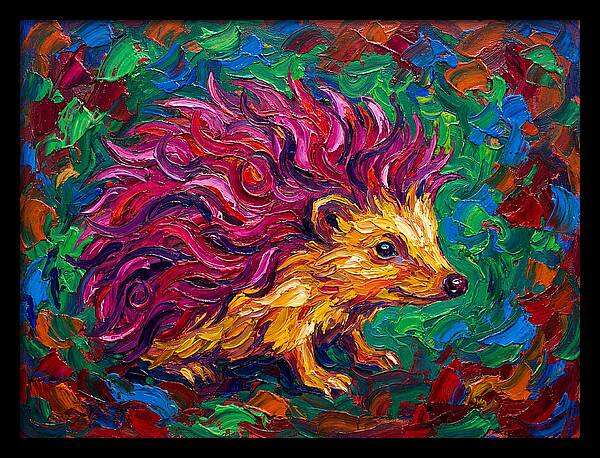 Hedgehog With Vibrant Fur
