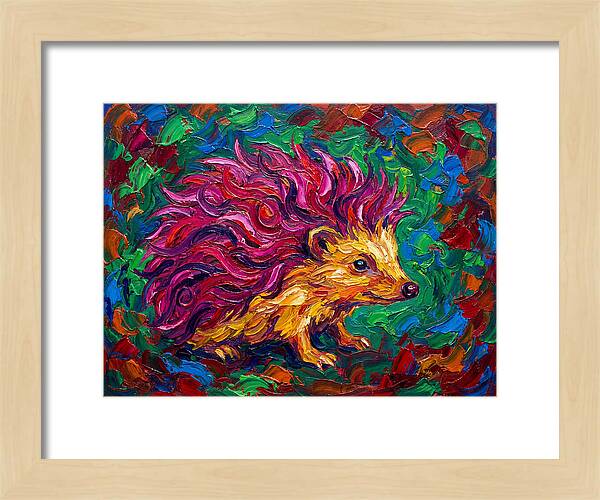 Hedgehog With Vibrant Fur
