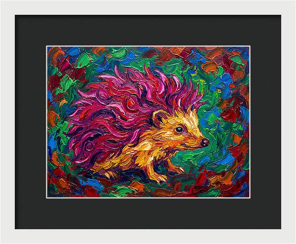 Hedgehog With Vibrant Fur