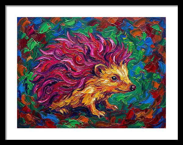 Hedgehog With Vibrant Fur
