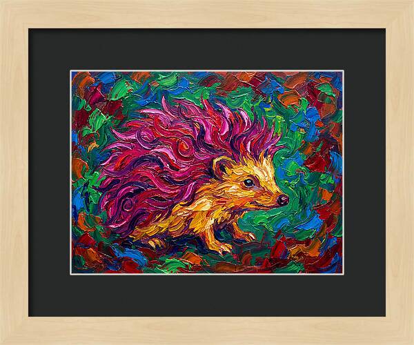 Hedgehog With Vibrant Fur