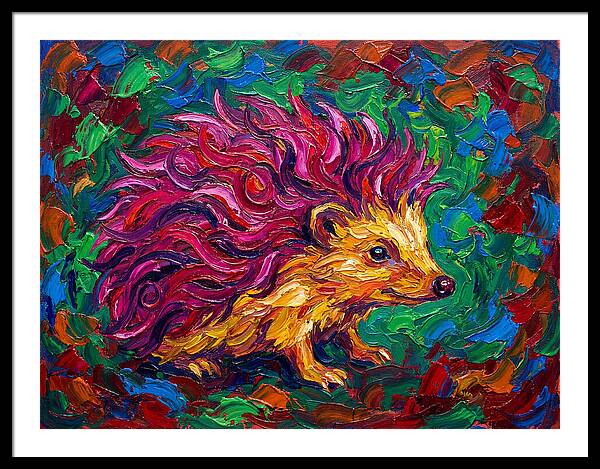 Hedgehog With Vibrant Fur