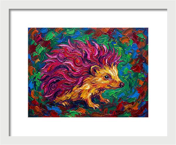 Hedgehog With Vibrant Fur