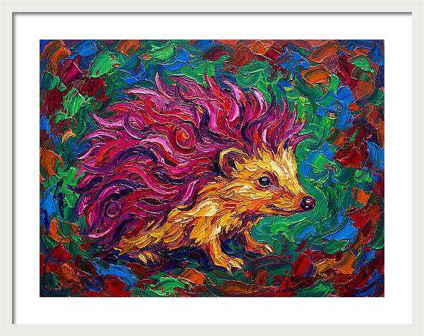 Hedgehog With Vibrant Fur