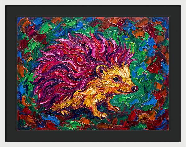 Hedgehog With Vibrant Fur