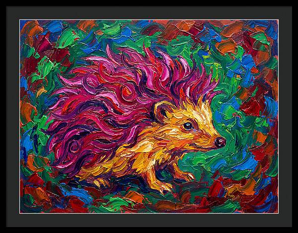 Hedgehog With Vibrant Fur