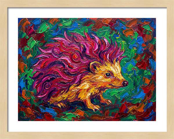 Hedgehog With Vibrant Fur