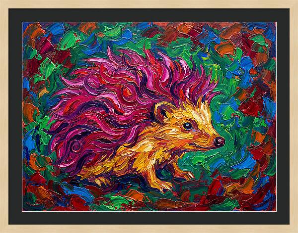 Hedgehog With Vibrant Fur