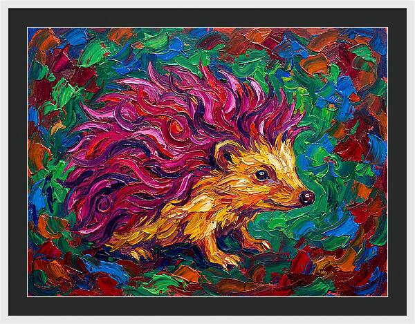 Hedgehog With Vibrant Fur