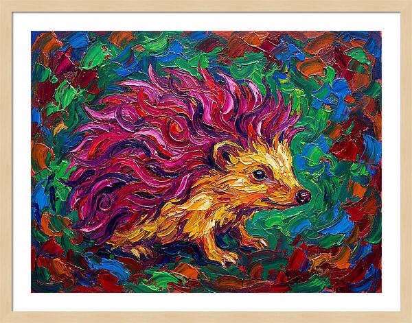 Hedgehog With Vibrant Fur