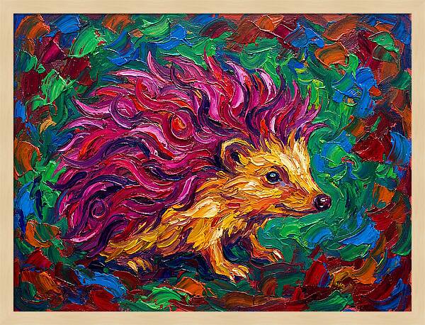 Hedgehog With Vibrant Fur