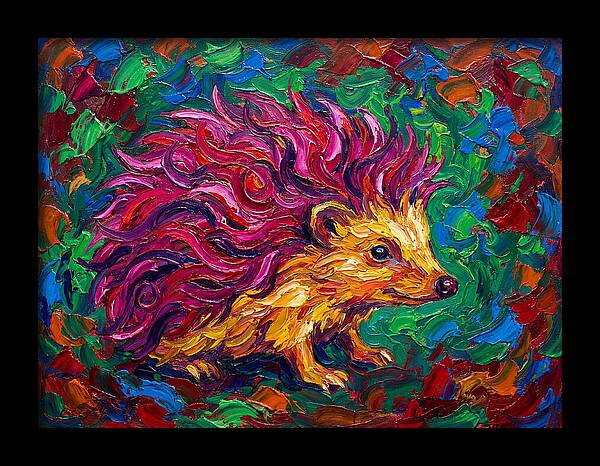 Hedgehog With Vibrant Fur