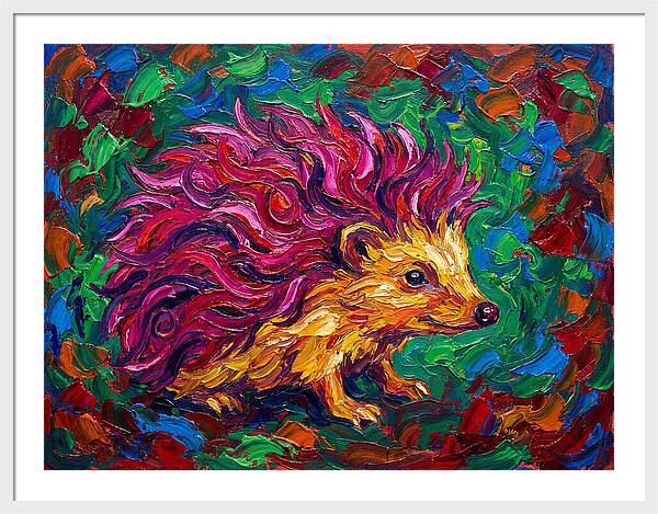 Hedgehog With Vibrant Fur