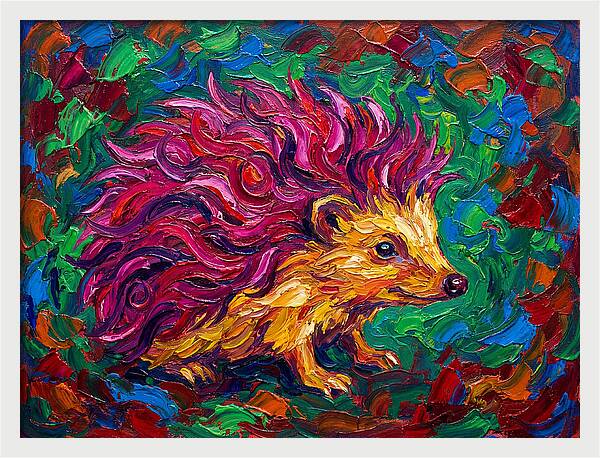 Hedgehog With Vibrant Fur