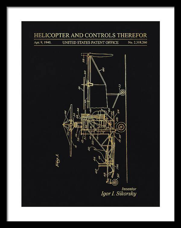 Helicopter And Controls Sikorsky Gold Patent Us2318260