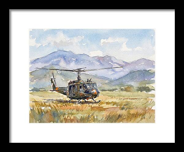 Helicopter In The Meadow