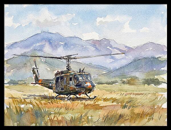 Helicopter In The Meadow