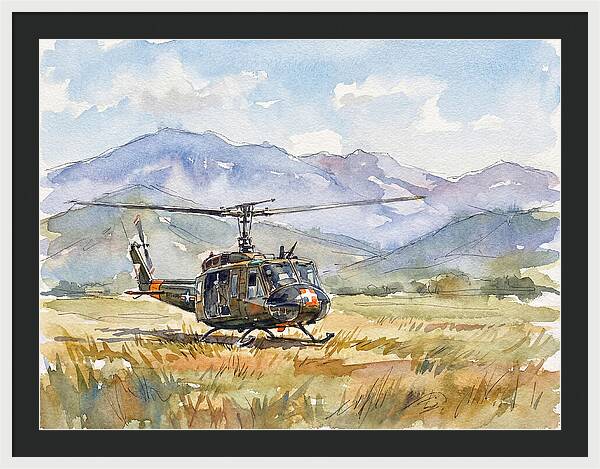 Helicopter In The Meadow