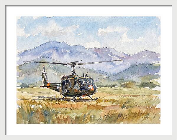 Helicopter In The Meadow