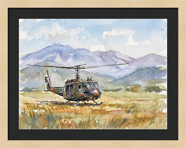 Helicopter In The Meadow