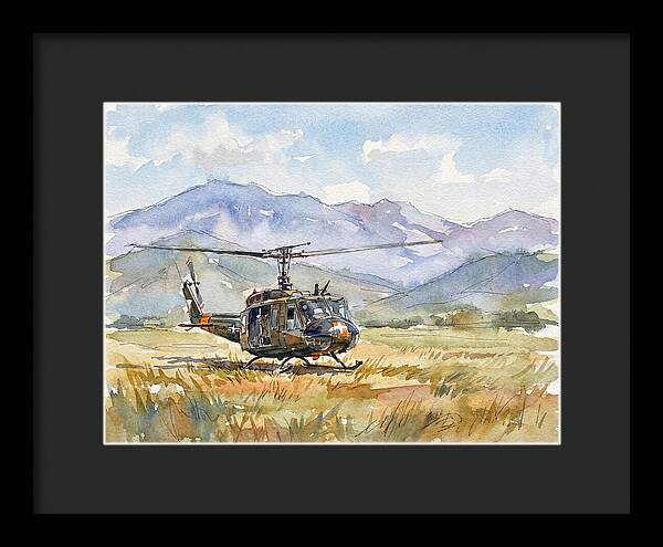 Helicopter In The Meadow