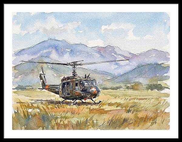 Helicopter In The Meadow