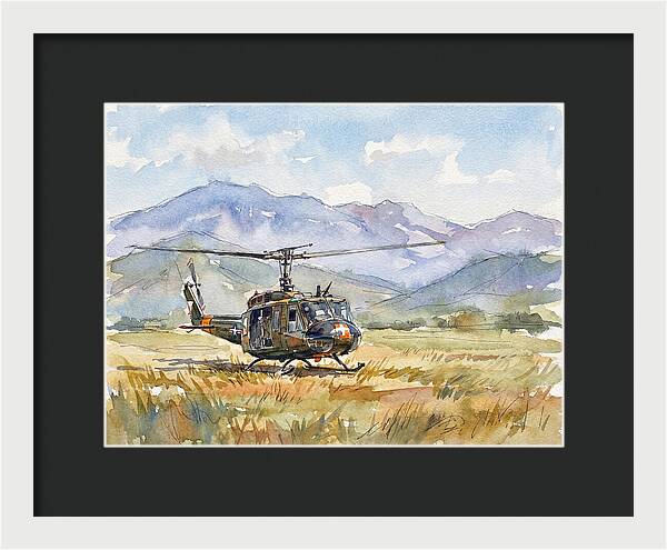 Helicopter In The Meadow