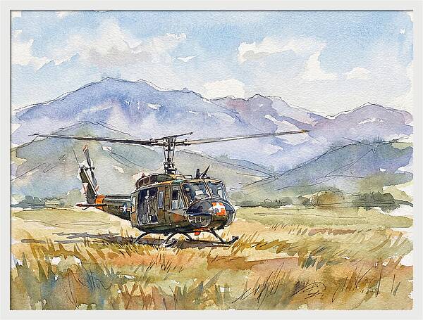 Helicopter In The Meadow