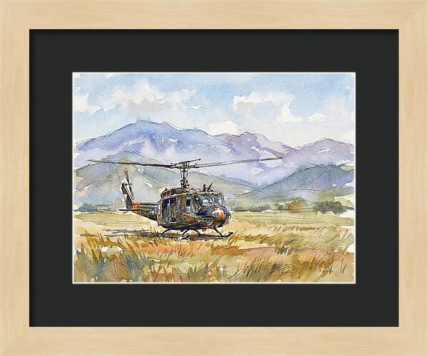 Helicopter In The Meadow