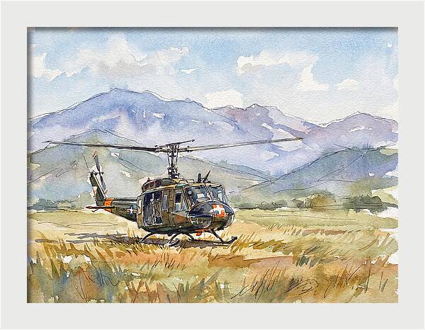 Helicopter In The Meadow