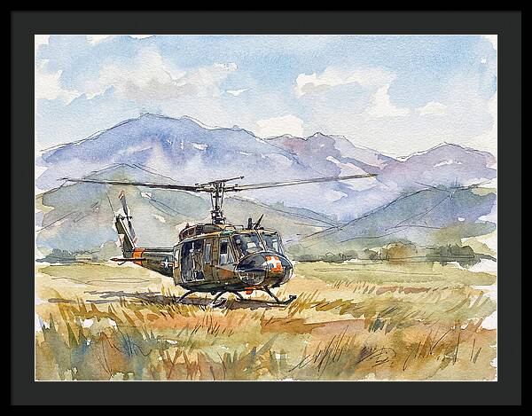 Helicopter In The Meadow
