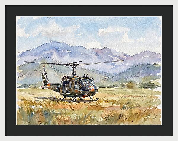 Helicopter In The Meadow