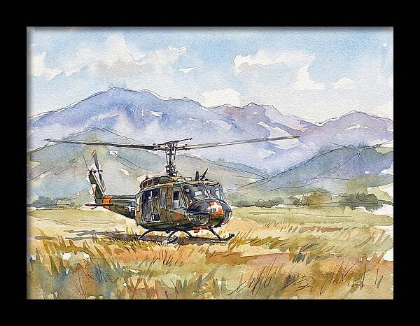 Helicopter In The Meadow