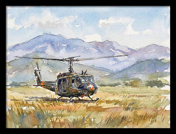 Helicopter In The Meadow
