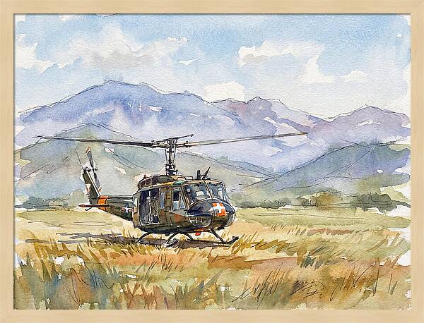 Helicopter In The Meadow